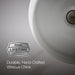 KOHLER K-2298-0 K-2298 Compass 13-1/4" Round Drop-in/undermount Bathroom Sink, No Overflow, white - view 2