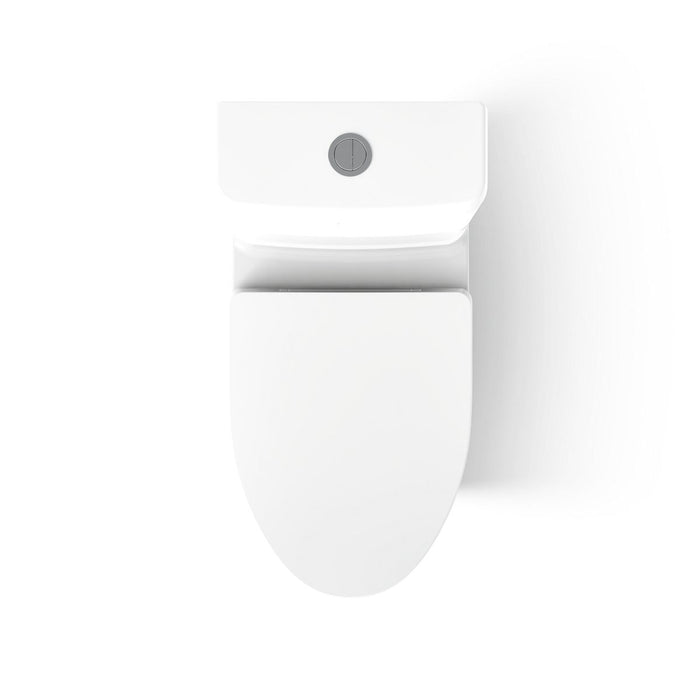 KOHLER K-23188-0 K-23188 Reach Curv One-piece Compact Elongated Toilet with Skirted Trapway, Dual-flush, white - view 3