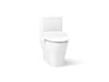 KOHLER K-23188-HC Reach Curv Hidden cord one-piece compact elongated toilet with skirted trapway, dual-flush, white