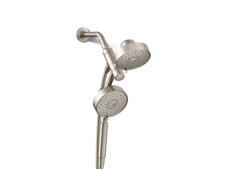 KOHLER K-23219-G Purist 2-in-1 multifunction 1.75 gpm shower combo kit, vibrant brushed nickel
