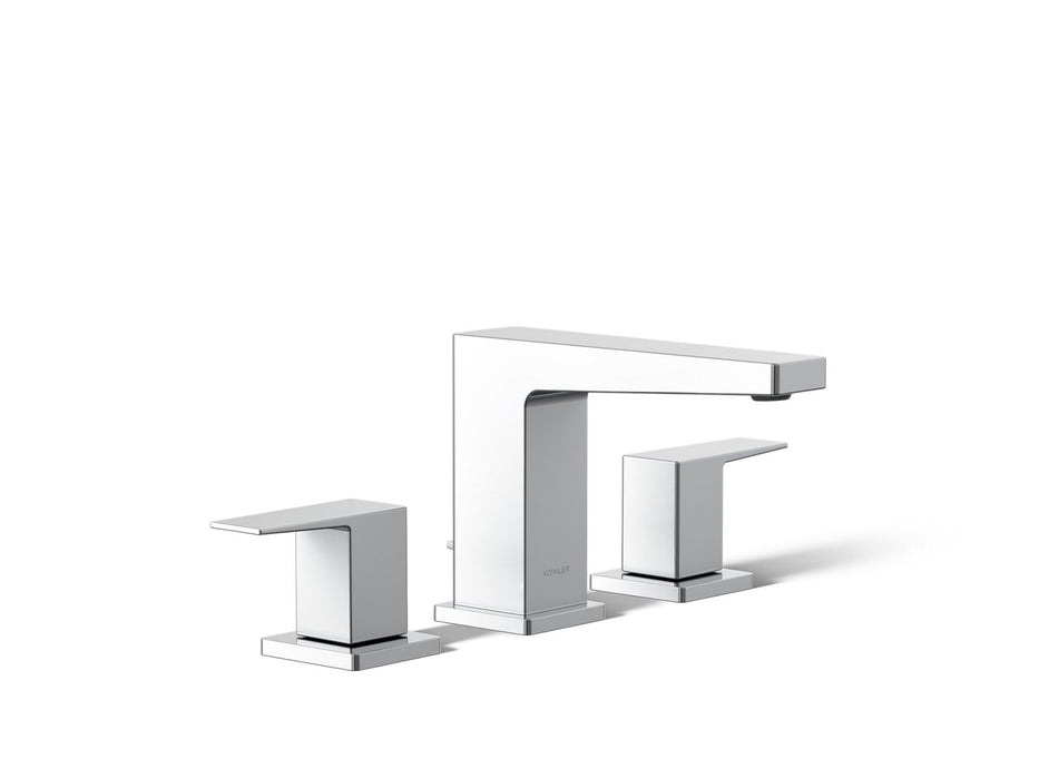 KOHLER K-23255-4 Honesty Widespread bathroom sink faucet, 1.2 gpm, polished chrome