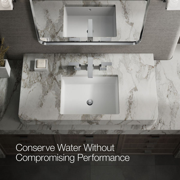 KOHLER K-23255-4 Honesty Widespread bathroom sink faucet, 1.2 gpm, polished chrome - view 5