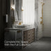 KOHLER K-23255-4 Honesty Widespread bathroom sink faucet, 1.2 gpm, vibrant brushed moderne brass - view 4