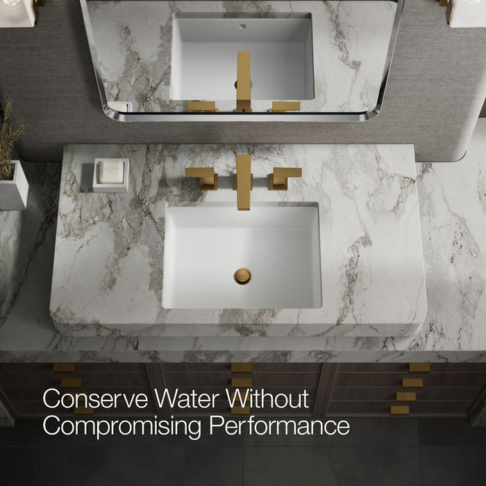 KOHLER K-23255-4 Honesty Widespread bathroom sink faucet, 1.2 gpm, vibrant brushed moderne brass - view 5