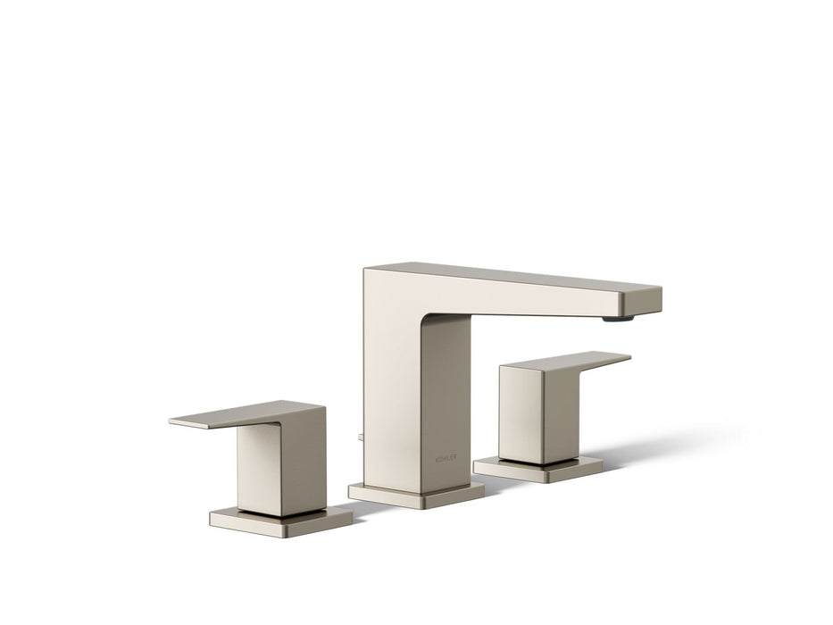 KOHLER K-23255-4 Honesty Widespread bathroom sink faucet, 1.2 gpm, vibrant brushed nickel