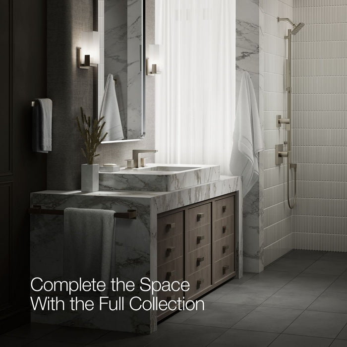 KOHLER K-23255-4 Honesty Widespread bathroom sink faucet, 1.2 gpm, vibrant brushed nickel - view 4