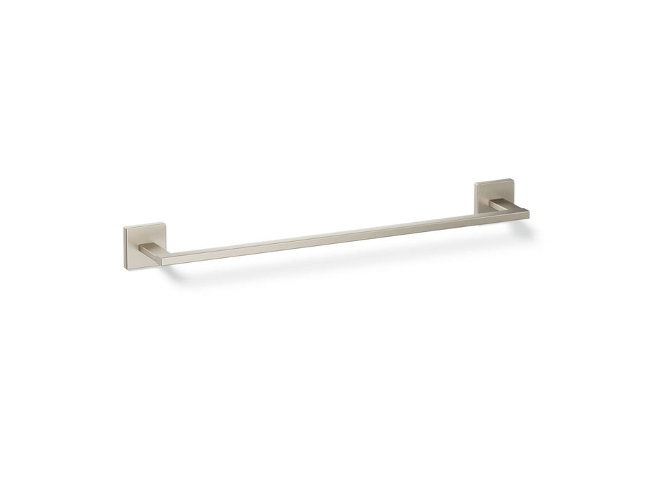 KOHLER K-23284 Square 18" towel bar, vibrant brushed nickel