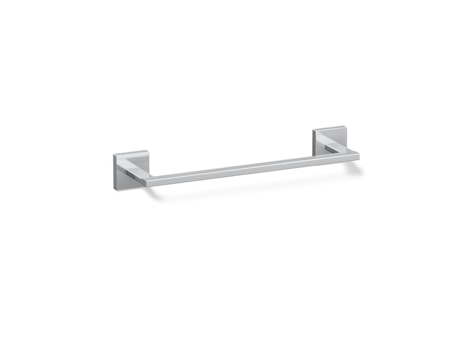 KOHLER K-23286 Square 12" towel bar, polished chrome