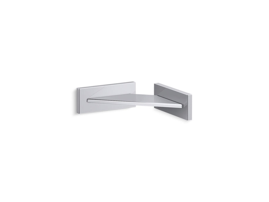 KOHLER K-23287 Square Foot ledge, polished chrome