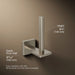 KOHLER K-23289 Square Vertical toilet paper holder, vibrant brushed nickel - view 5