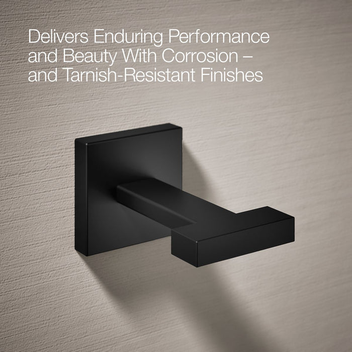 KOHLER K-23290 Square Robe hook, matte black - view 5