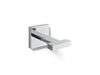 KOHLER K-23290 Square Robe hook, polished chrome