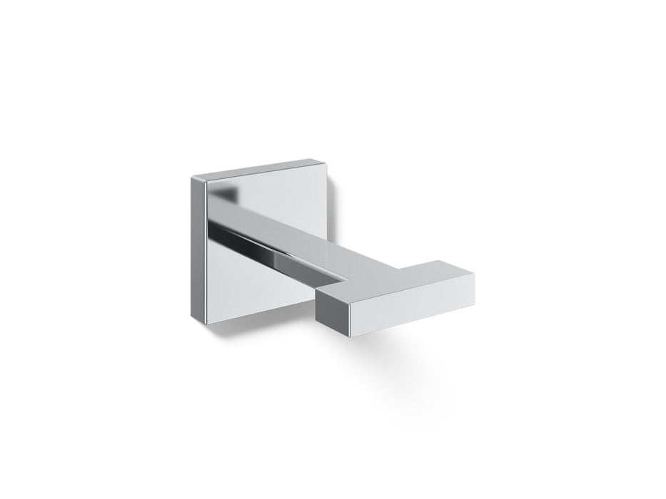 KOHLER K-23290 Square Robe hook, polished chrome
