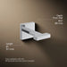KOHLER K-23290 Square Robe hook, polished chrome - view 2