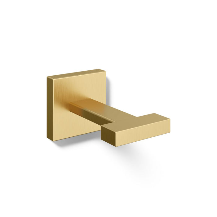 KOHLER K-23290 Square Robe hook, vibrant brushed moderne brass - view 2