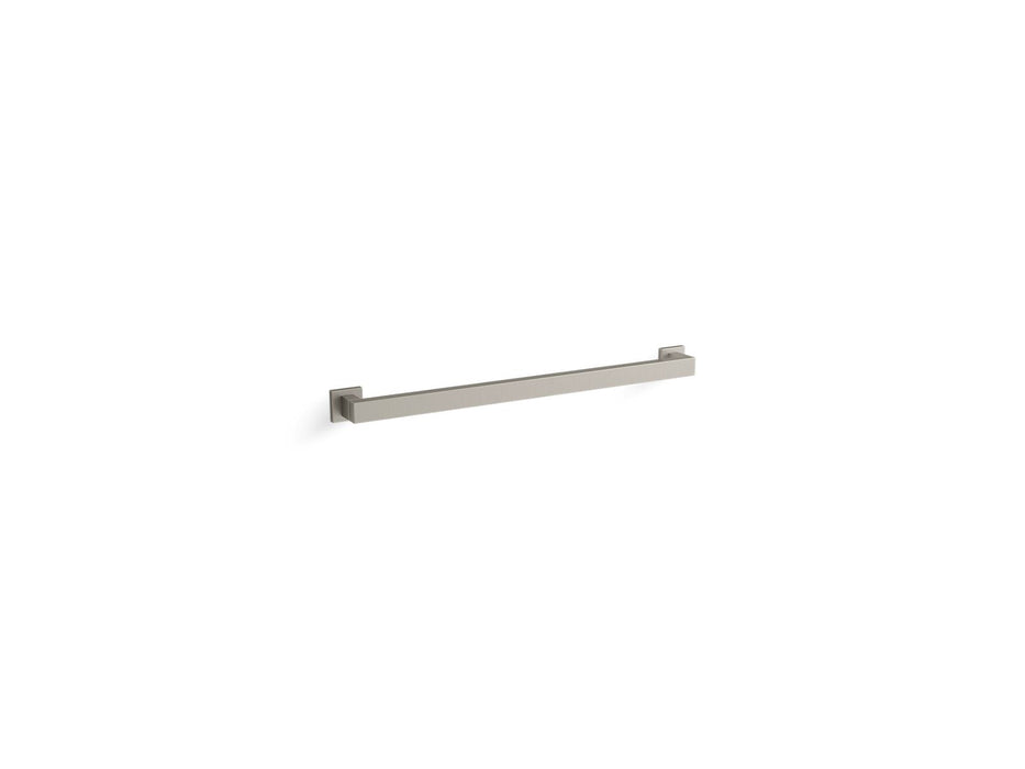 KOHLER K-23295 Square 24" grab bar, vibrant brushed nickel