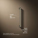 3/4 view of product with dimensions