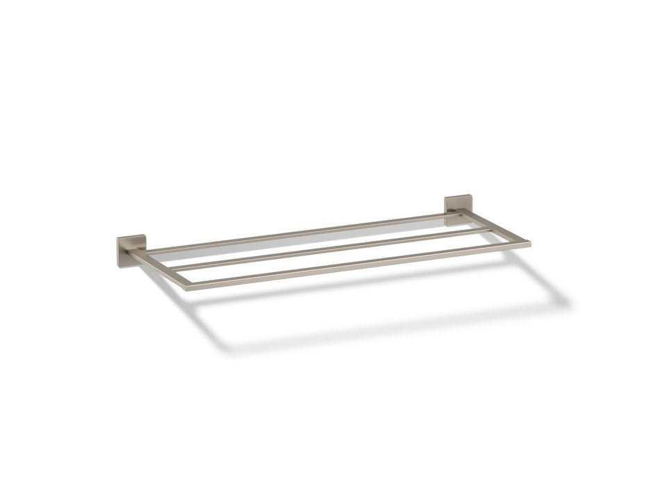 KOHLER K-23299 Square Hotelier, vibrant brushed nickel