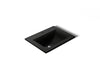 KOHLER K-2337-1 Memoirs Stately 22-3/4" Rectangular Drop-in Bathroom Sink, black black