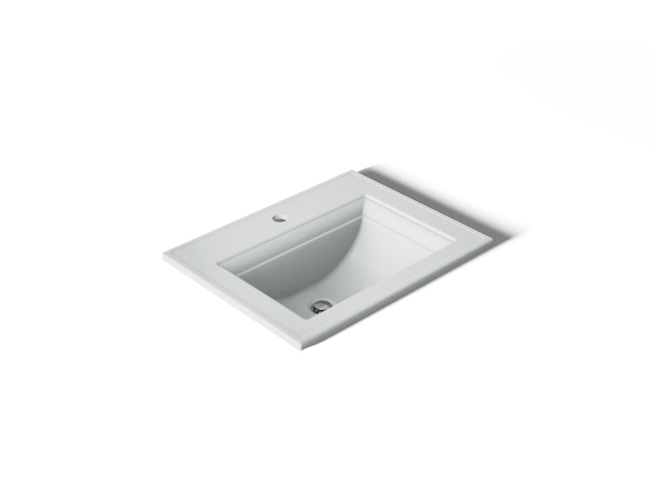 KOHLER K-2337-1 Memoirs Stately 22-3/4" Rectangular Drop-in Bathroom Sink, ice grey