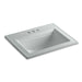 KOHLER K-2337-4 Memoirs Stately 22-3/4" Rectangular Drop-in Bathroom Sink, ice grey