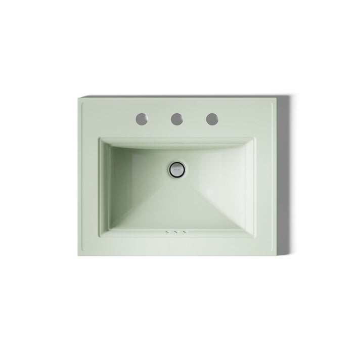 KOHLER K-2337-8 Memoirs Stately 22-3/4" Rectangular Drop-in Bathroom Sink