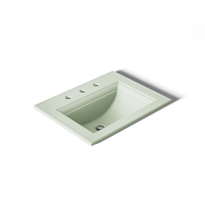 KOHLER K-2337-8 Memoirs Stately 22-3/4" Rectangular Drop-in Bathroom Sink