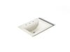 KOHLER K-2337-8 Memoirs Stately 22-3/4" Rectangular Drop-in Bathroom Sink, biscuit