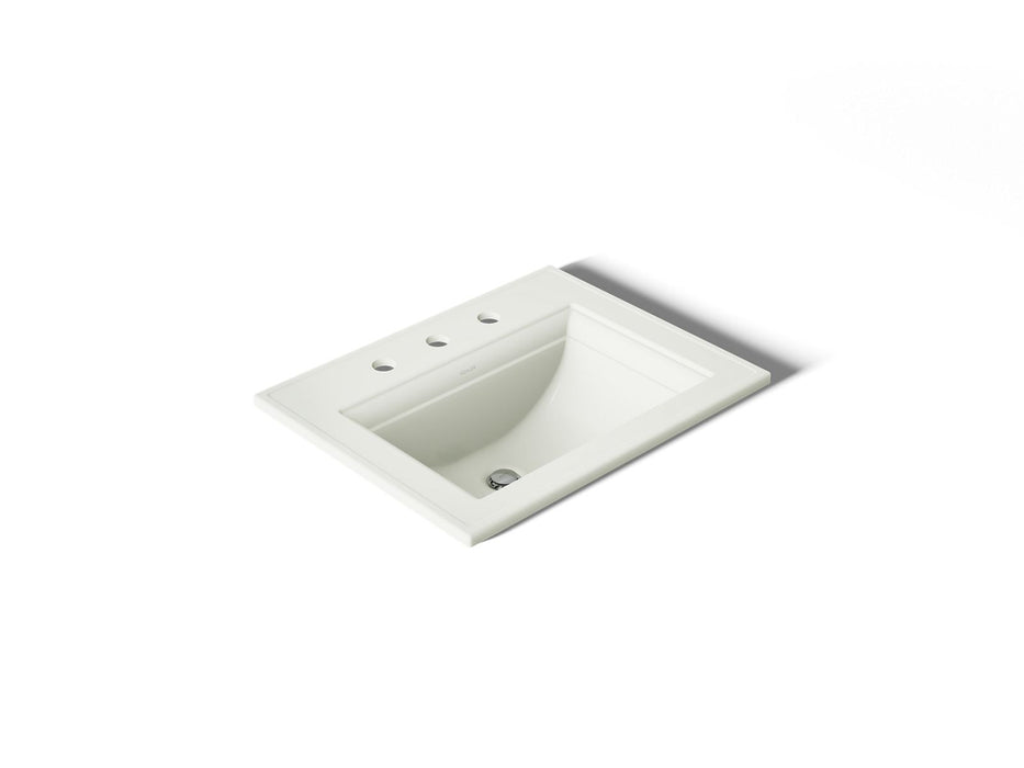 KOHLER K-2337-8 Memoirs Stately 22-3/4" Rectangular Drop-in Bathroom Sink, dune