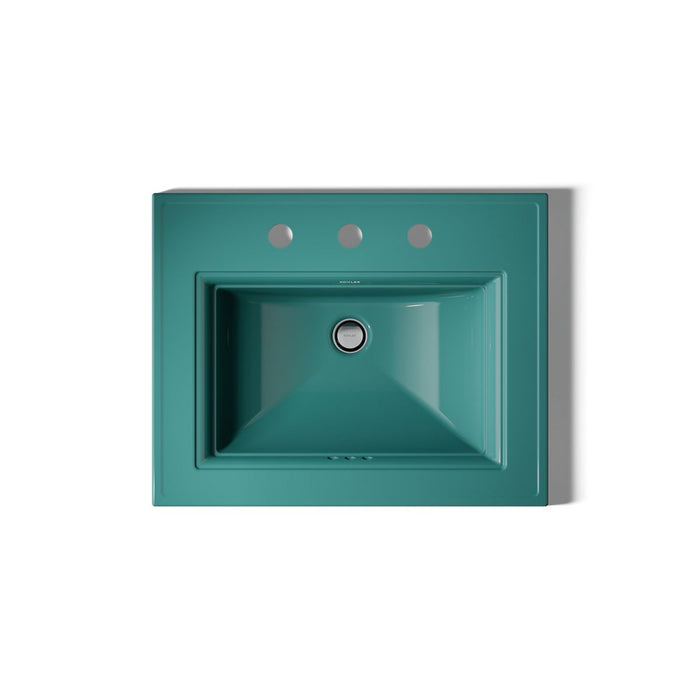 KOHLER K-2337-8 Memoirs Stately 22-3/4" Rectangular Drop-in Bathroom Sink