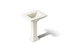 KOHLER K-2344-1 Memoirs 25" rectangular pedestal bathroom sink, biscuit