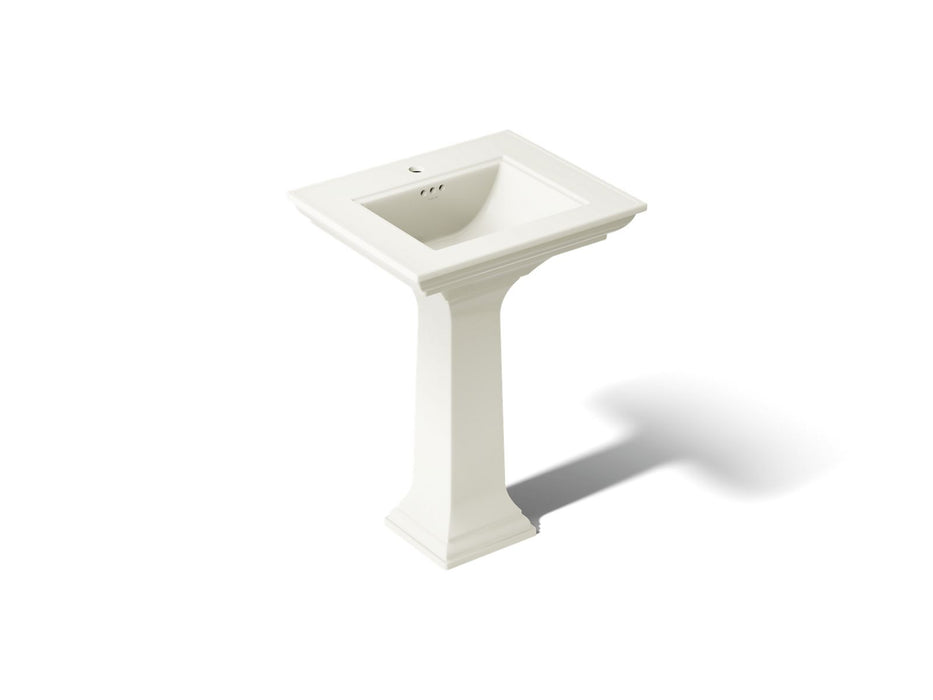 KOHLER K-2344-1 Memoirs 25" rectangular pedestal bathroom sink, biscuit