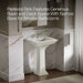 KOHLER K-2344-1 Memoirs 25" rectangular pedestal bathroom sink, dune - view 4