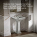 KOHLER K-2344-1 Memoirs 25" rectangular pedestal bathroom sink, ice grey - view 4