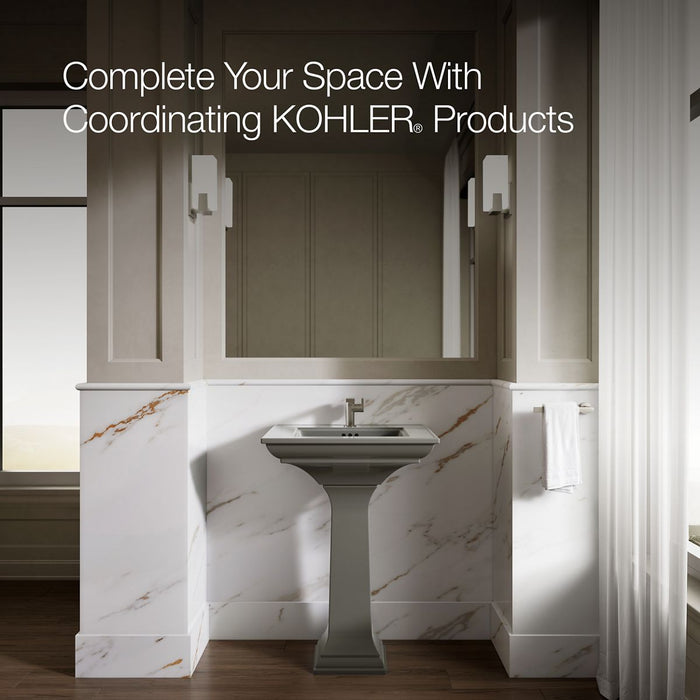 KOHLER K-2344-1 Memoirs 25" rectangular pedestal bathroom sink