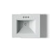 KOHLER K-2344-4 Memoirs 25" rectangular pedestal bathroom sink, ice grey - view 3