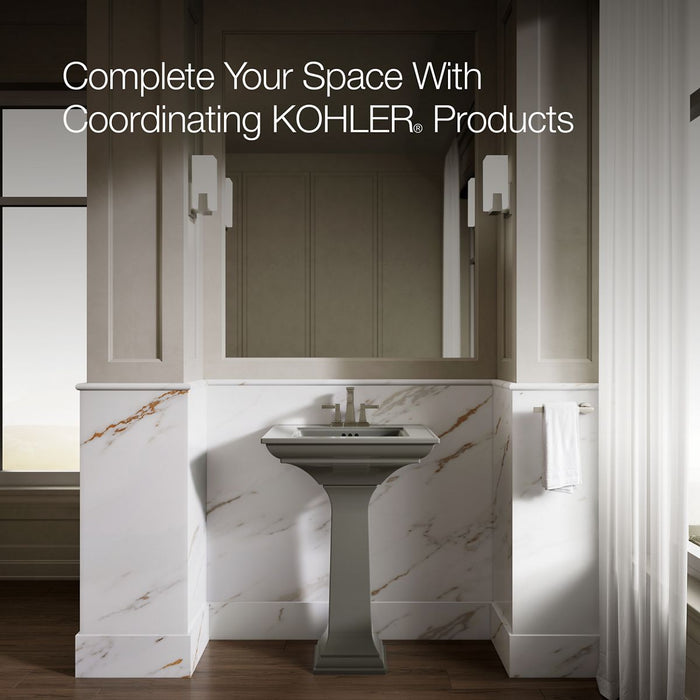 KOHLER K-2344-4 Memoirs 25" rectangular pedestal bathroom sink