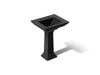 KOHLER K-2344-8 Memoirs Stately Pedestal Sink Combination with 8" Widespread, black black