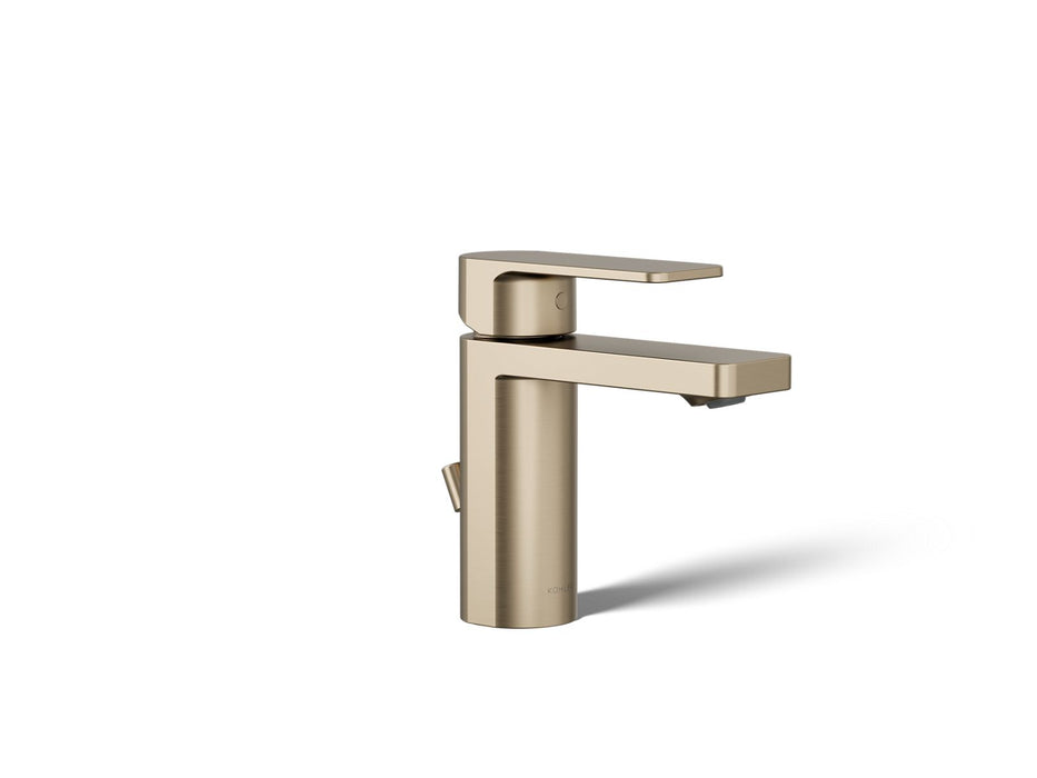 KOHLER K-23472-4 Parallel Single-handle bathroom sink faucet, 1.2 gpm, vibrant brushed bronze