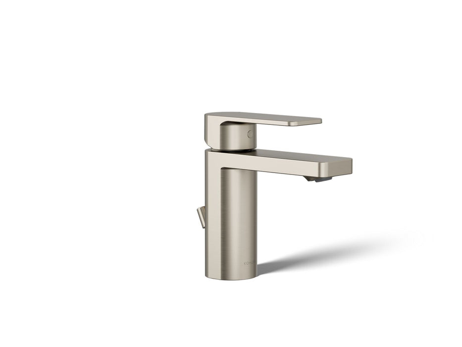 KOHLER K-23472-4K Parallel Single-handle bathroom sink faucet, 1.0 gpm, vibrant brushed nickel