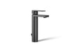 KOHLER K-23475-4 Parallel Tall single-handle bathroom sink faucet, 1.2 gpm, matte black