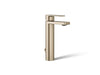 KOHLER K-23475-4 Parallel Tall single-handle bathroom sink faucet, 1.2 gpm, vibrant brushed bronze