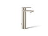 KOHLER K-23475-4K Parallel Tall single-handle bathroom sink faucet, 1.0 gpm, vibrant brushed nickel