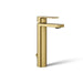 KOHLER K-23475-4N Parallel Tall single-handle bathroom sink faucet, 0.5 gpm, vibrant brushed moderne brass