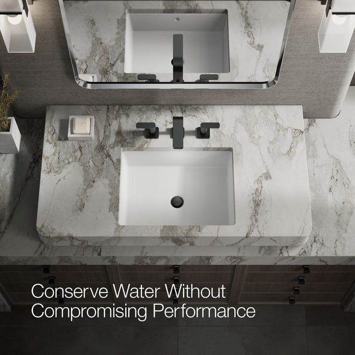 KOHLER K-23484-4 Parallel Widespread bathroom sink faucet, 1.2 gpm, matte black - view 4