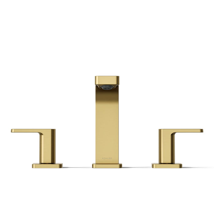 KOHLER K-23484-4K Parallel Widespread bathroom sink faucet, 1.0 gpm, vibrant brushed moderne brass - view 4