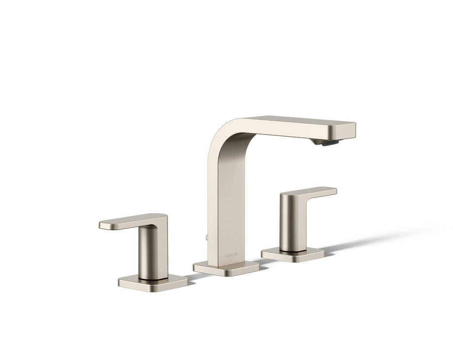 KOHLER K-23484-4K Parallel Widespread bathroom sink faucet, 1.0 gpm, vibrant brushed nickel