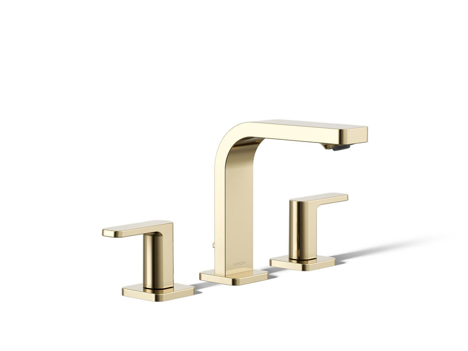 KOHLER K-23484-4K Parallel Widespread bathroom sink faucet, 1.0 gpm, vibrant french gold
