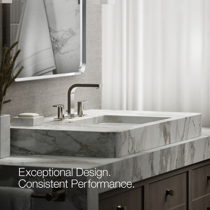 KOHLER K-23484-4N Parallel Widespread bathroom sink faucet, 0.5 gpm
