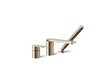 KOHLER K-23488-4 Parallel Deck-mount bath faucet with handshower, vibrant brushed bronze